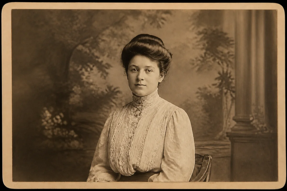 Restore Antique Studio Portraits — after editing