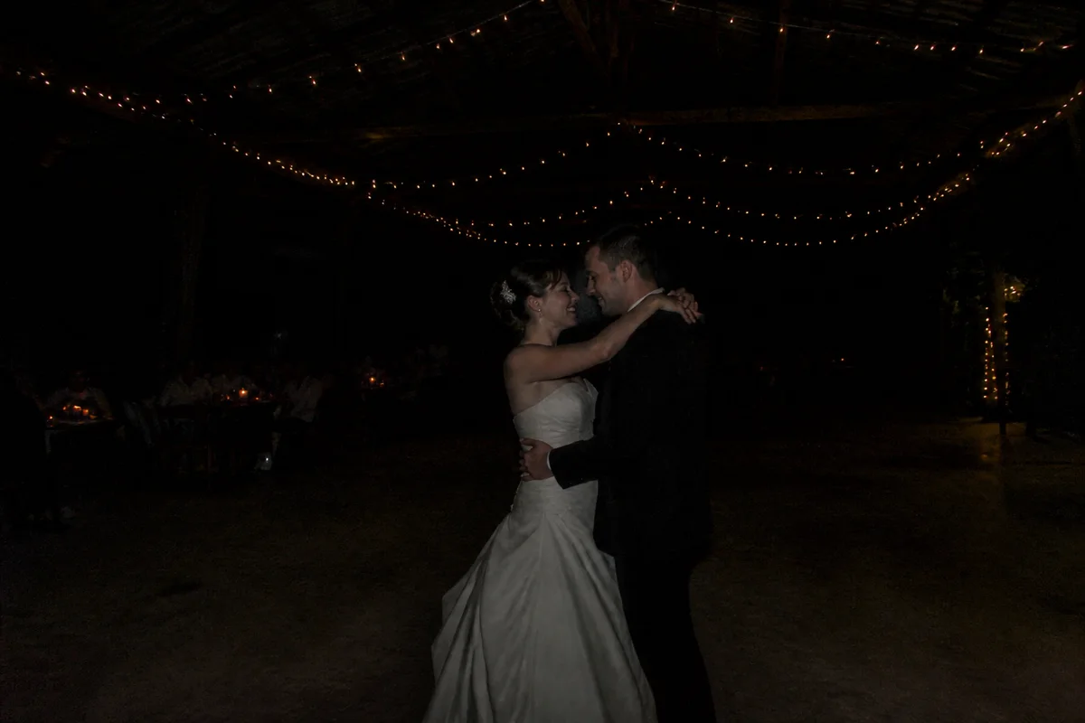 Rescue Dark Wedding Reception Photos — before editing