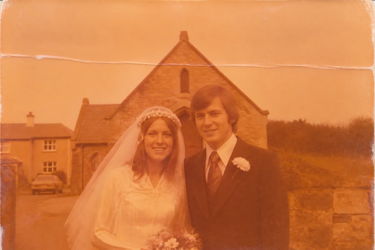 Restore a Wedding Photo from Decades Ago — before editing