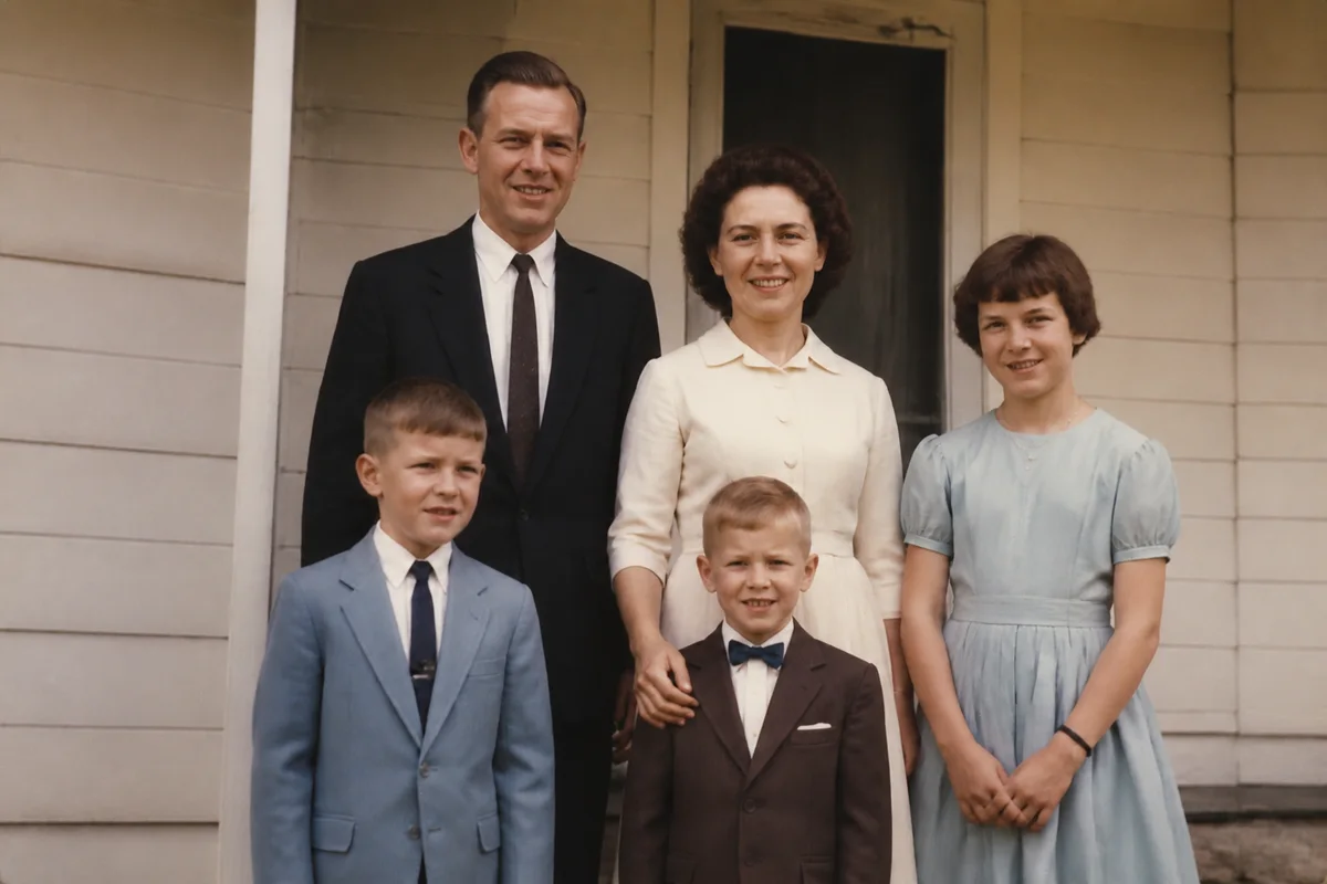 Repair Torn and Ripped Family Photos — after editing