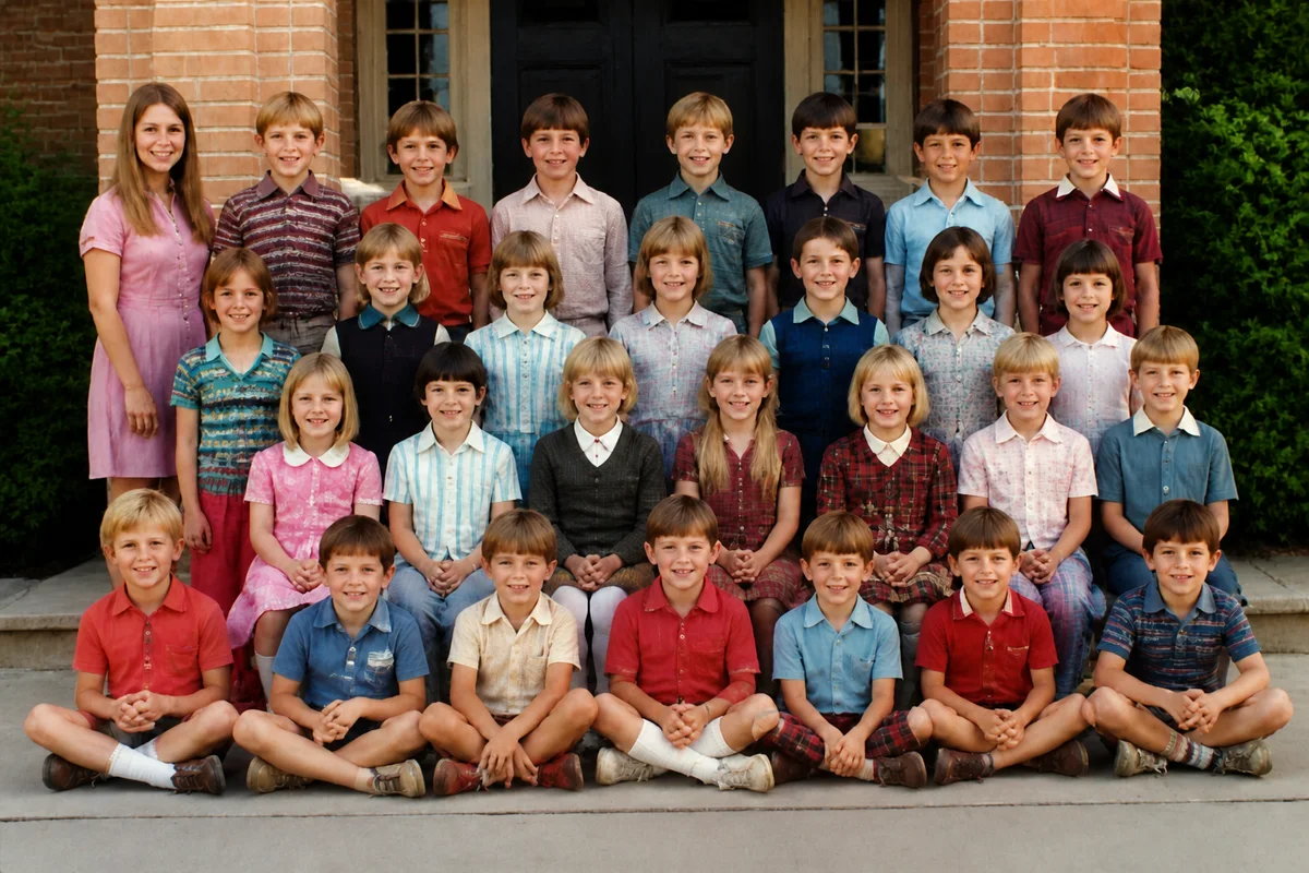 Restore an Old Class Photo — after editing