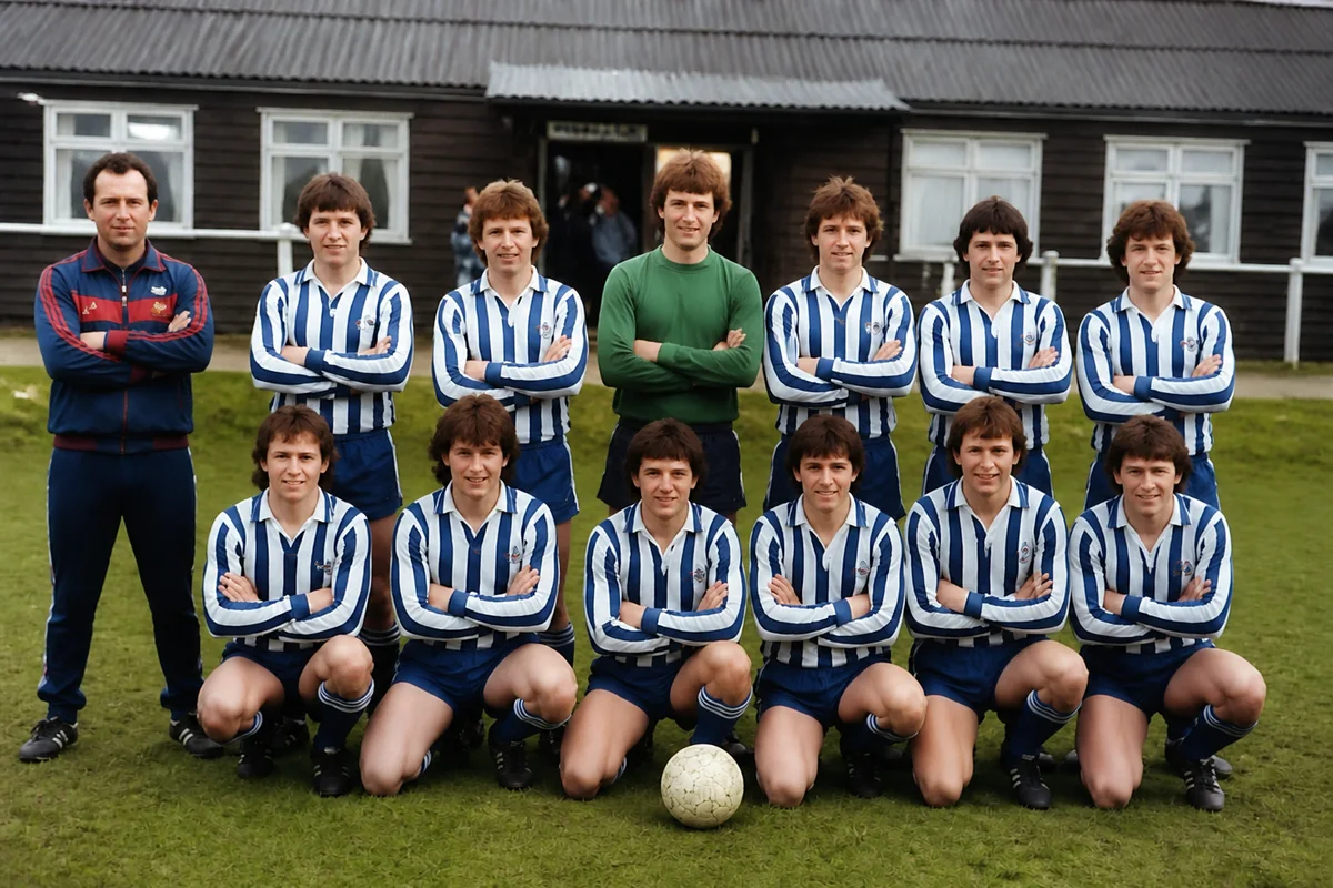 Restore a Vintage Team Photo — after editing